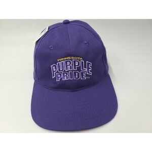 Vintage Minnesota Vikings Purple Pride Strapback Adjustable Hat Cap Men Women
